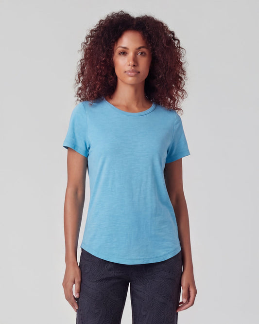 KATHERINE TEAL WOMENS CAP SLEEVE TOP