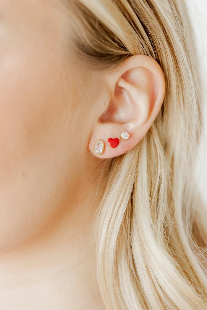Kay Clear Gold | Screwback Stud Earrings