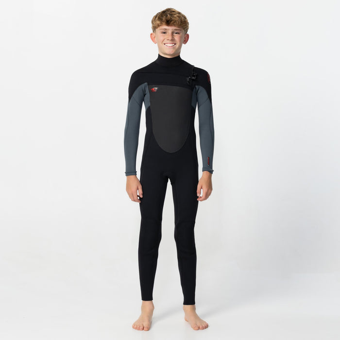 Kid's Defender 4/3mm Steamer Chest Zip - Graphite