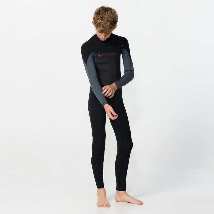 Kid's Defender 4/3mm Steamer Chest Zip - Graphite
