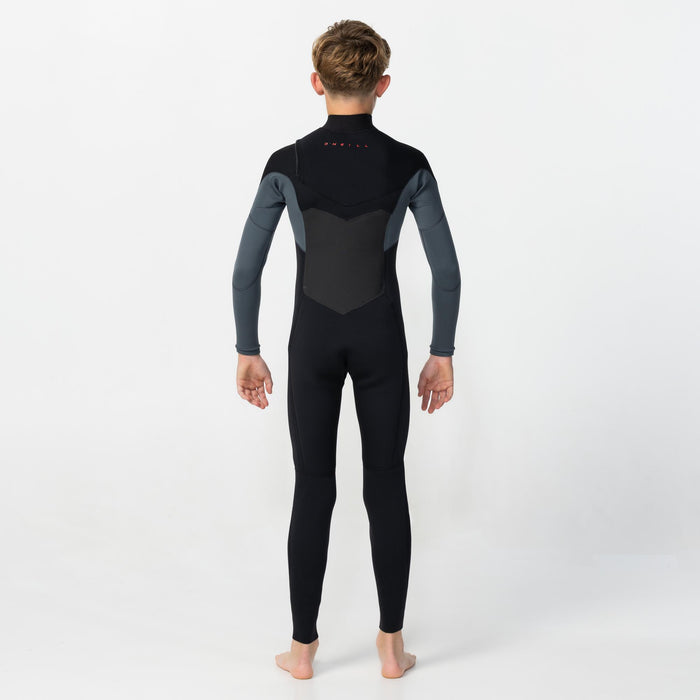 Kid's Defender 4/3mm Steamer Chest Zip - Graphite