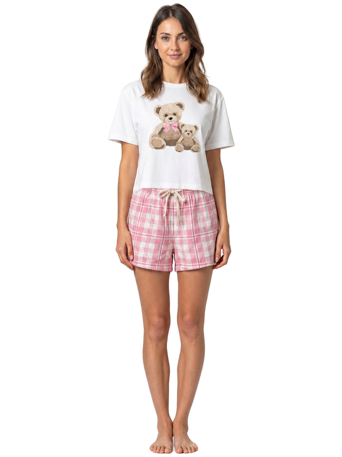 Kruze | Womens Pyjama Set - T-Shirt & Shorts