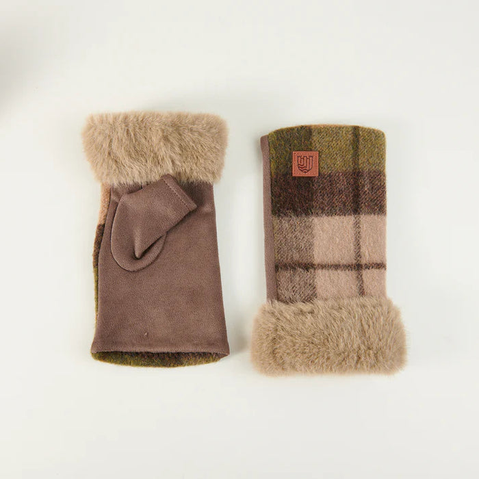 Lambswool Mitten - Chestnut Tartan