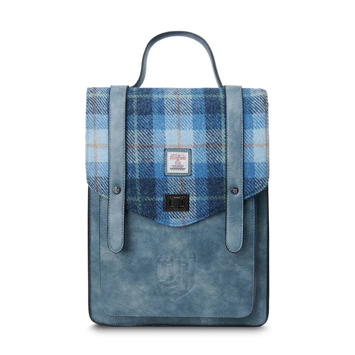 Laptop Backpack - Blue Tartan