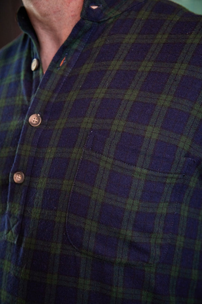 Lee Valley Flannel Nightshirt - Green Tartan