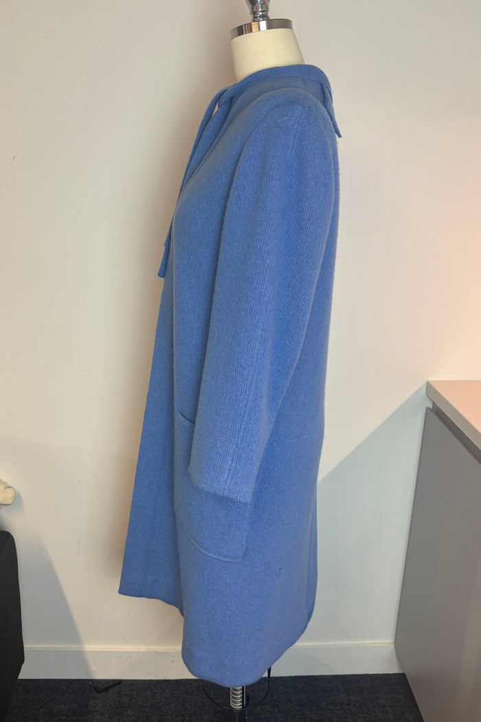 Light Blue Knit Longline Cardigan
