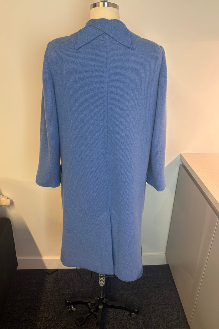 Light Blue Knit Longline Cardigan