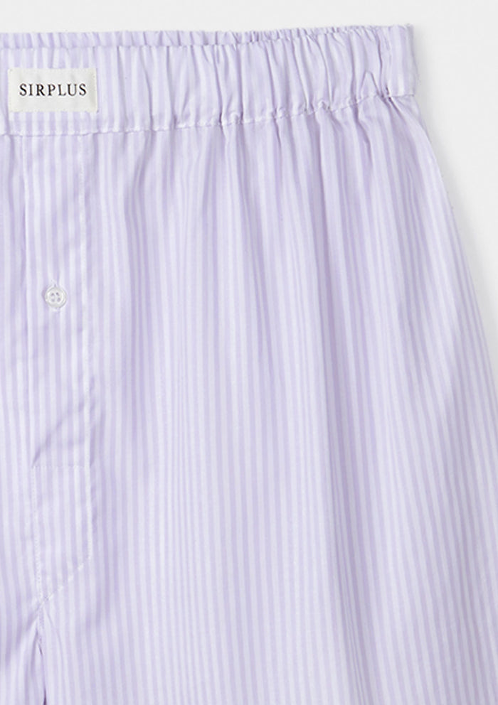 Light Purple Striped Boxer Shorts, Boxer Shorts - SIRPLUS