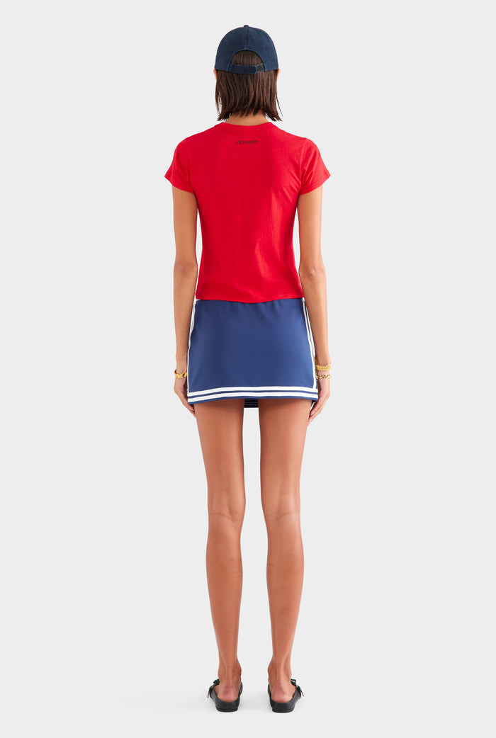 Lightweight Cotton Baby Tee - Red/Toe Of The Boot