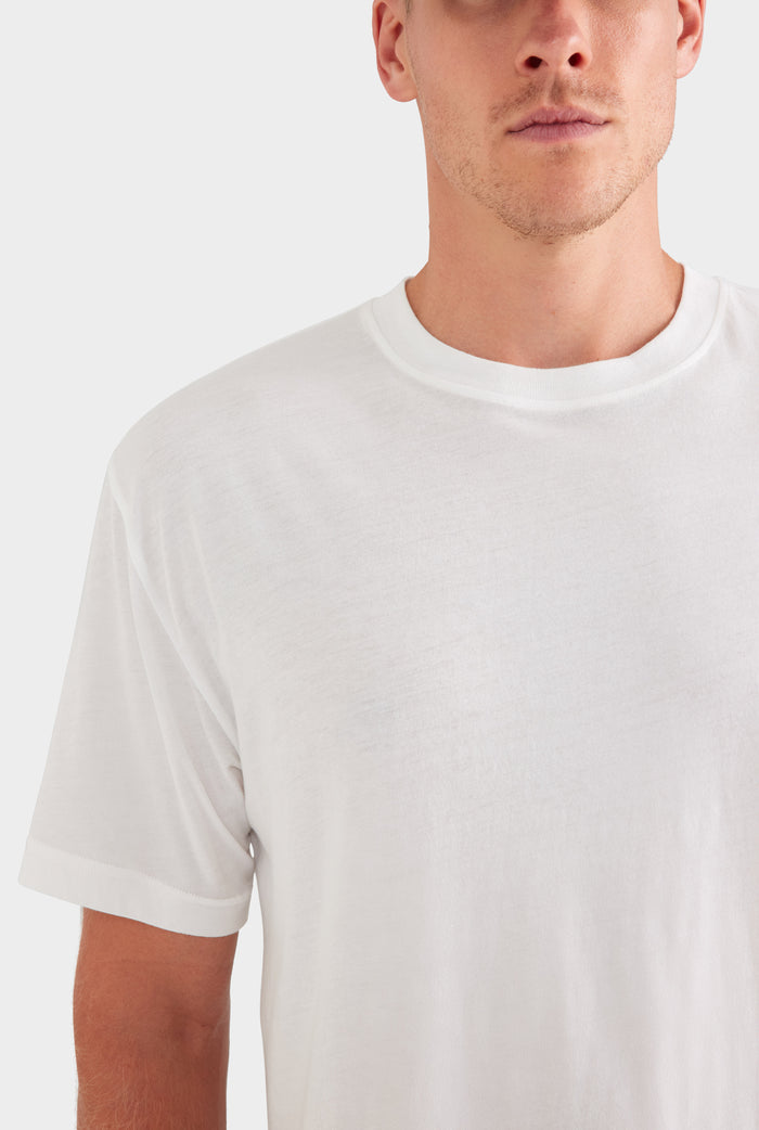 Lightweight Standard Cotton T Shirt - White