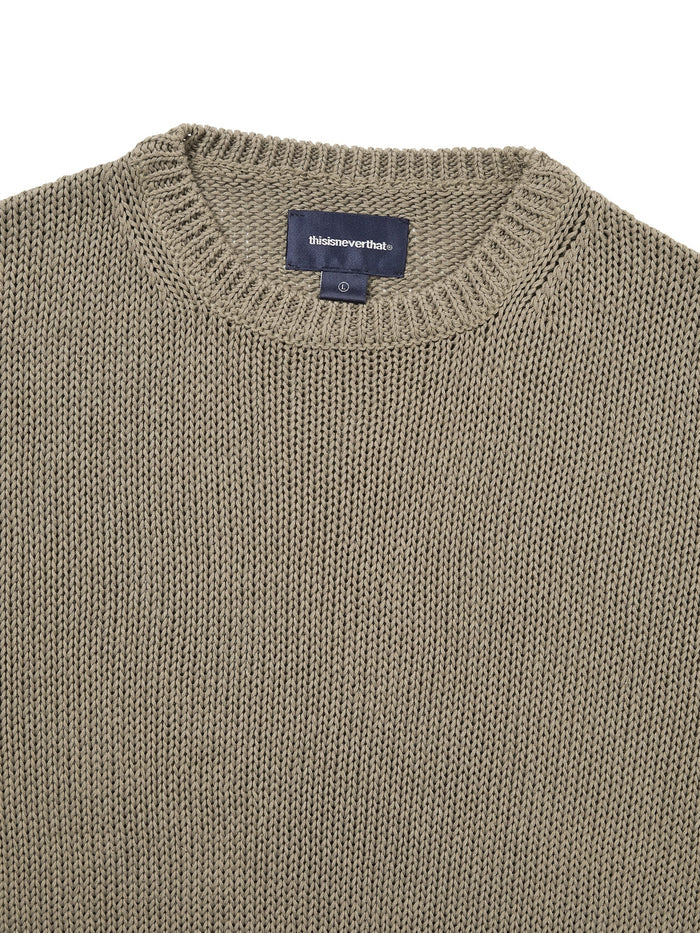 Loose Gauge Knit Crew