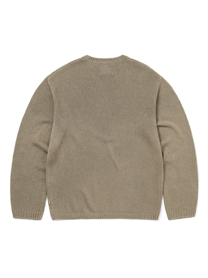 Loose Gauge Knit Crew