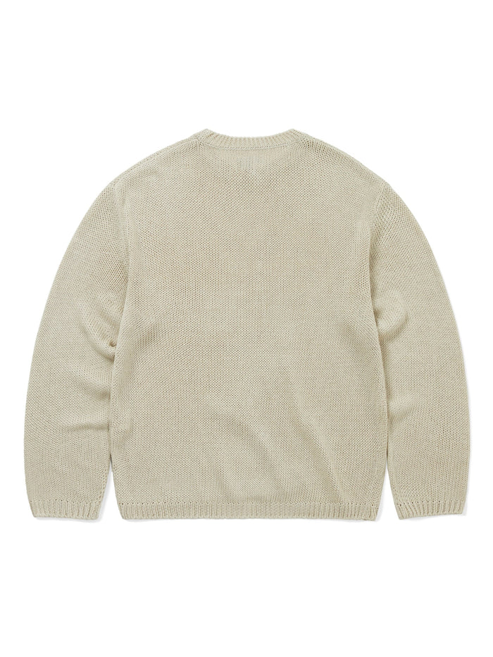 Loose Gauge Knit Crew