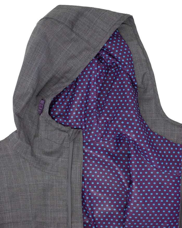 LUCA GREY WOOL WATERPROOF JACKET