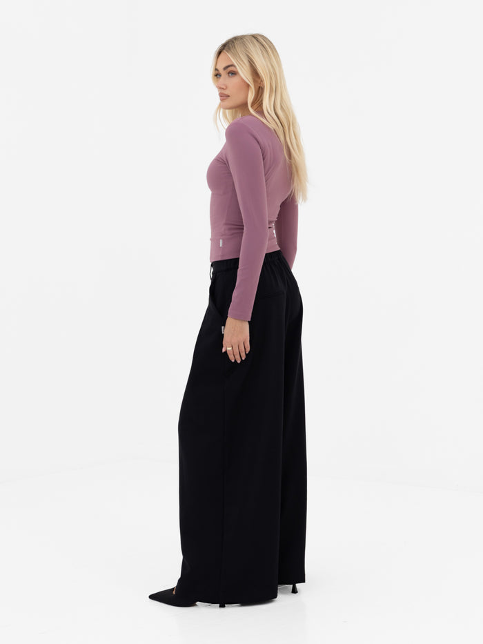 Lucia Long Sleeve Top - Dusty Rose