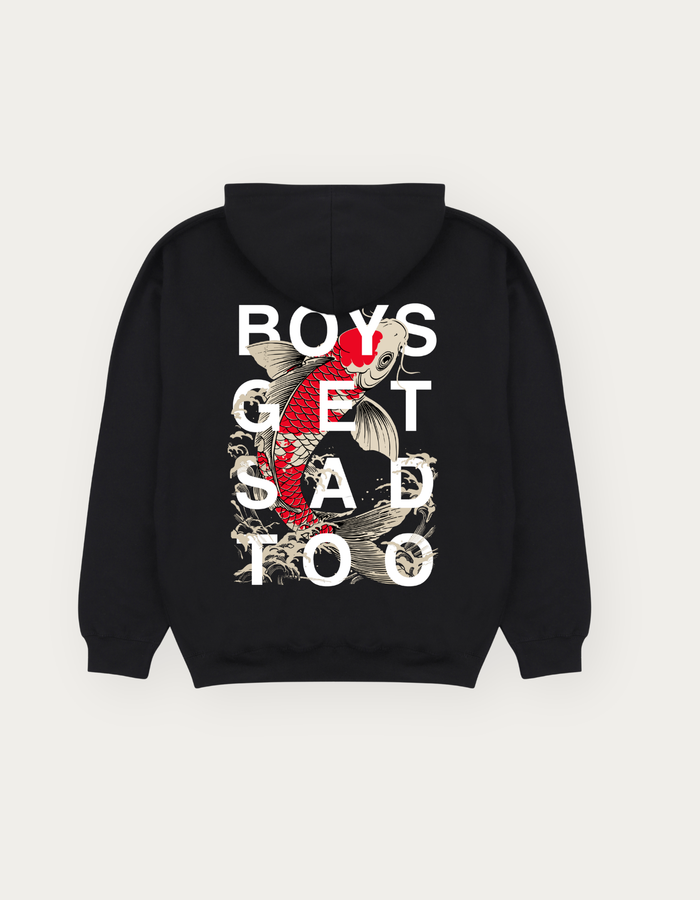 LUCKY KOI HOODY BLACK