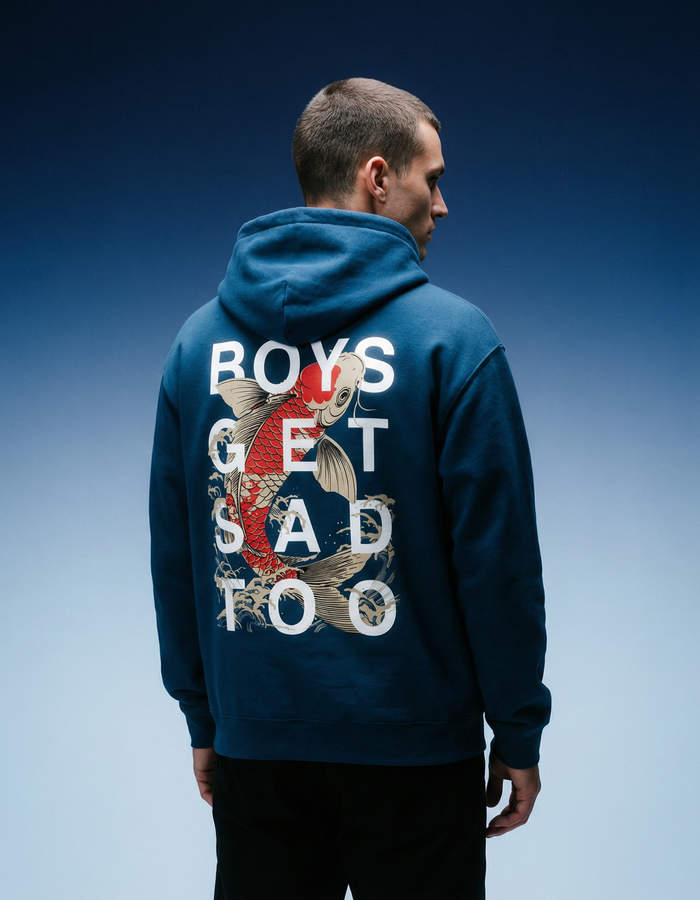 LUCKY KOI HOODY NAVY