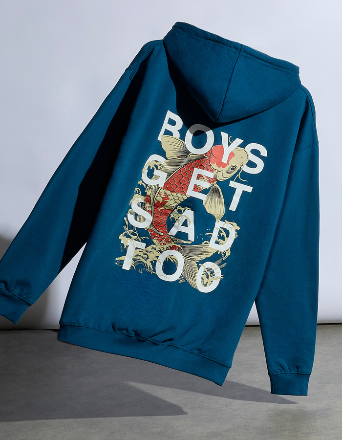 LUCKY KOI HOODY NAVY