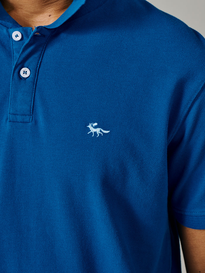 Aubin Cobalt Lusby Pique Polo | Polo Shirts