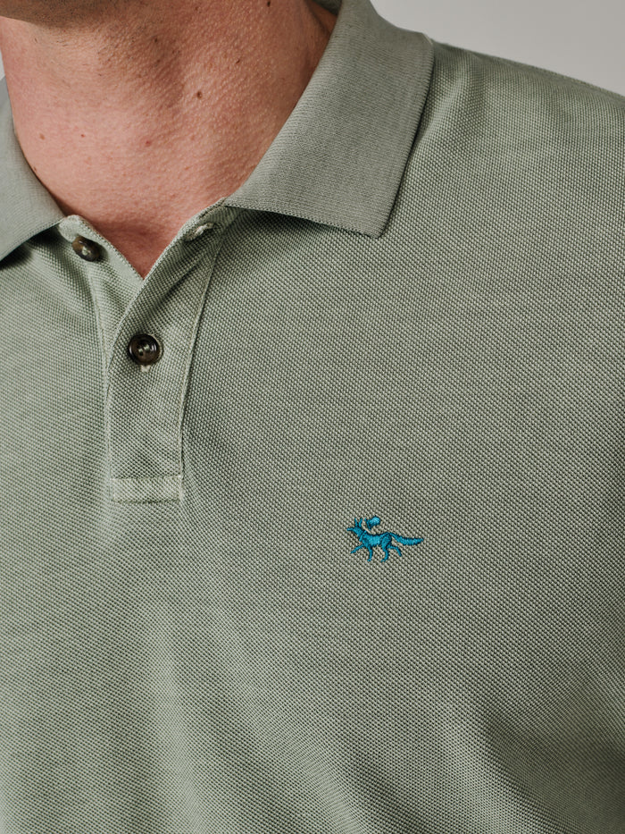 Aubin Khaki Lusby Pique Polo | Polo Shirts
