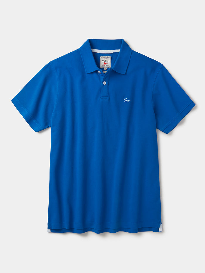 Aubin Cobalt Lusby Pique Polo | Polo Shirts