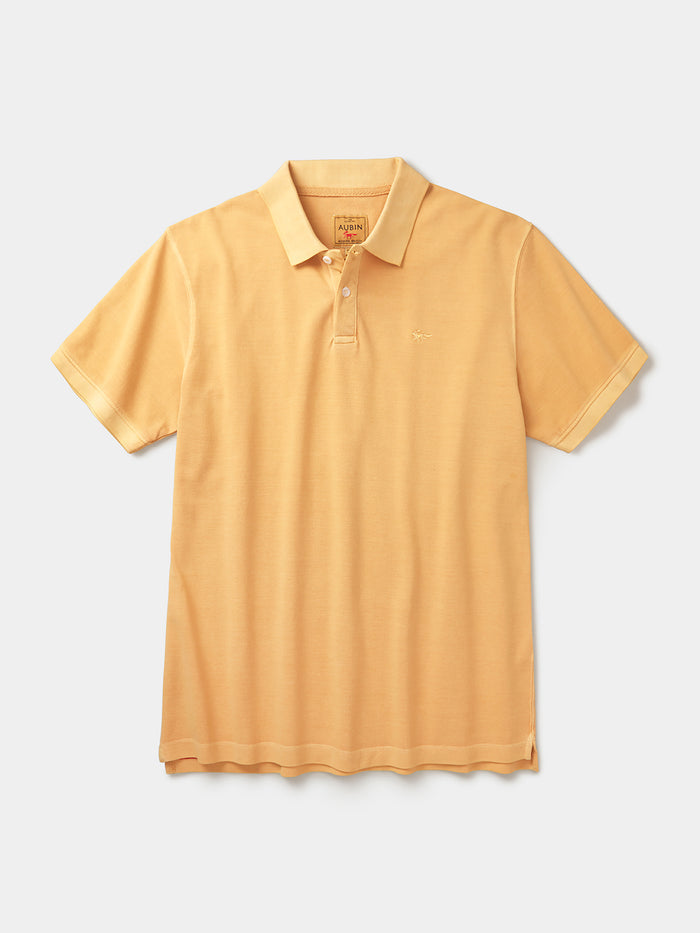 Aubin Lemon Lusby Pique Polo | Polo Shirts