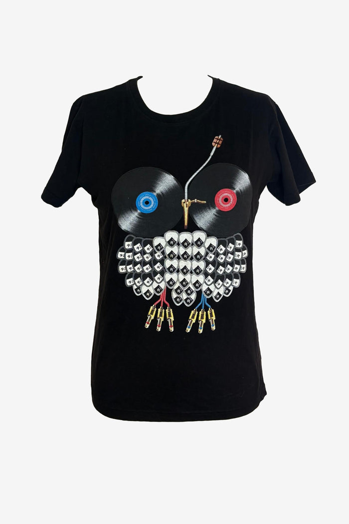 Manster Threads Vinyl Record Print T-Shirt
