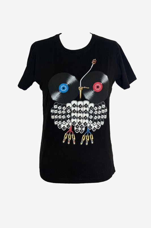 Manster Threads Vinyl Record Print T-Shirt