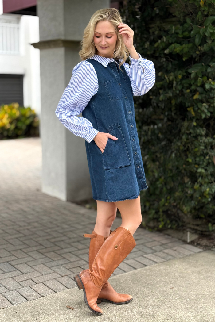 Marlowe Denim Shirt Dress