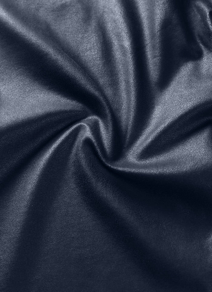 CRZ YOGA Women Butterluxe Matte Faux Leather Leggings 28' Real Navy Foil Pattern