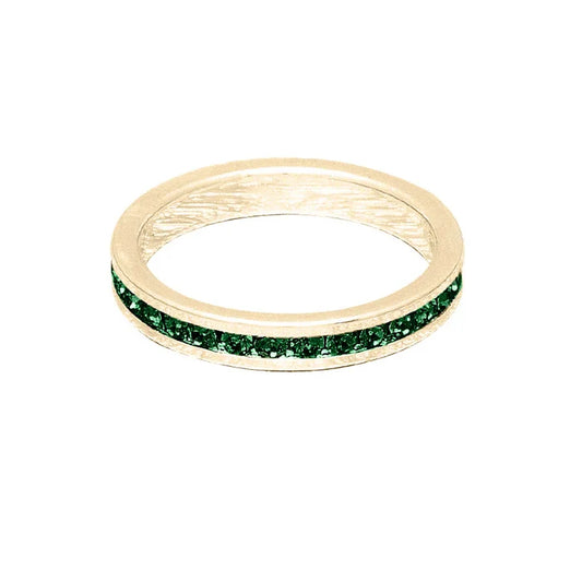 May (Emerald) Yellow Gold Ring | Size 10