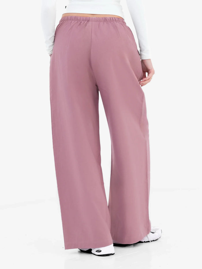 Maya Wide Leg Trousers - Dusty Pink