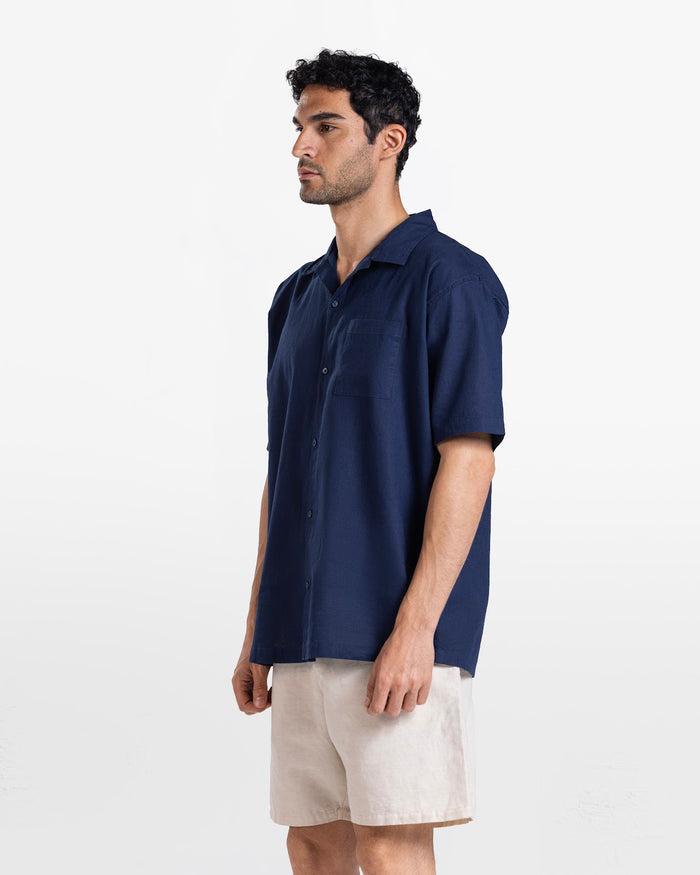 MEN'S LINEN SHIRT NAVY 4