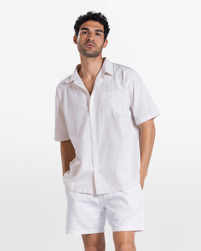 MEN'S LINEN SHIRT BEIGE 1