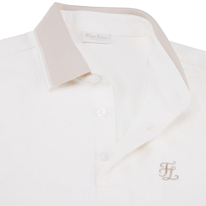 Men's Logo Jacquard T-Shirt (White)