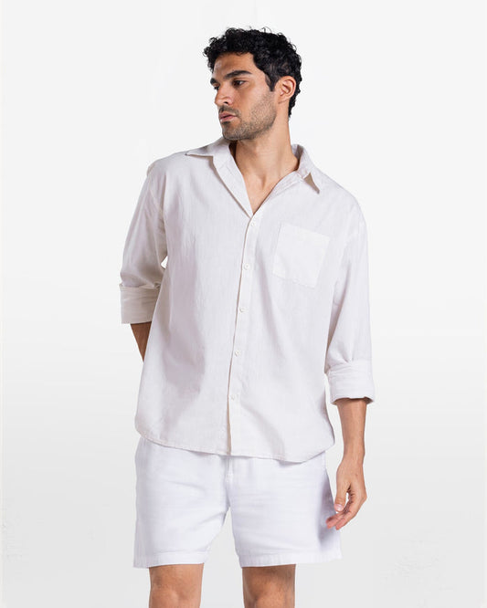 MEN'S LONG SLEEVE SHIRT BEIGE 1