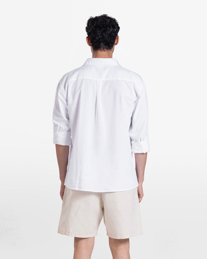 MEN'S LONG SLEEVE SHIRT WHITE 2