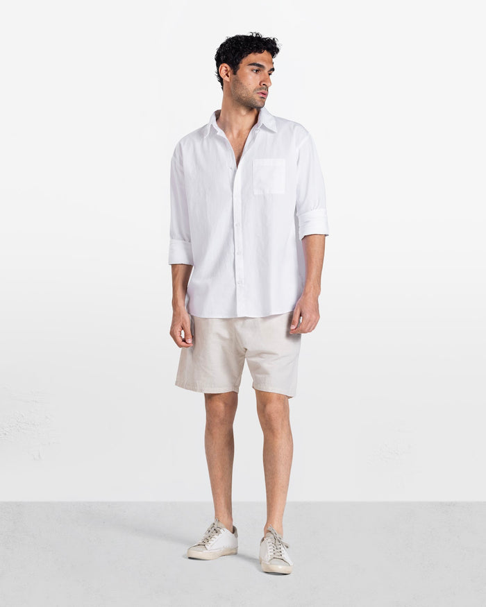 MEN'S LONG SLEEVE SHIRT WHITE 3