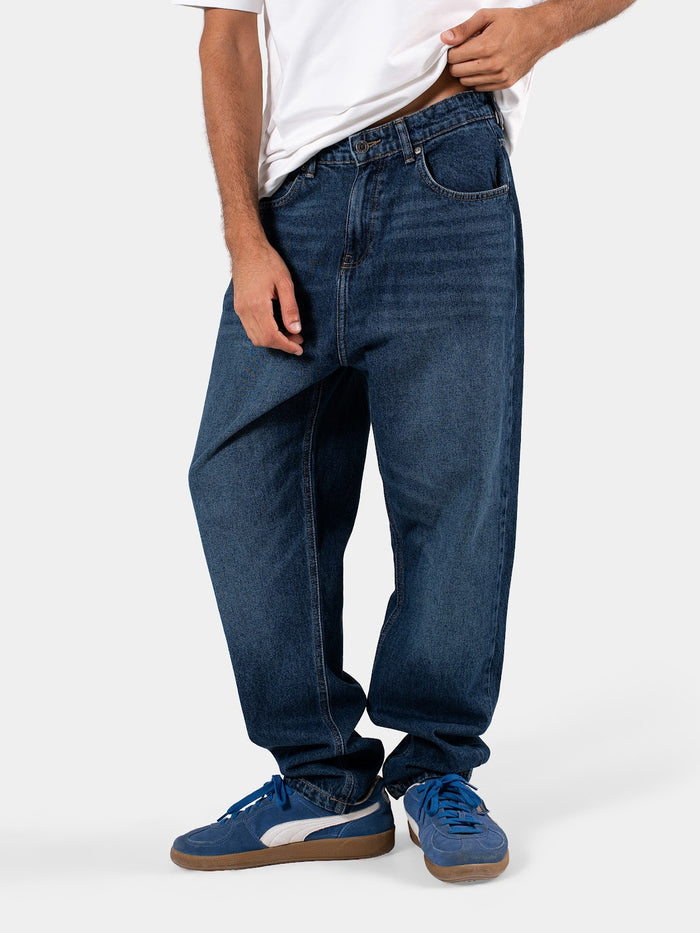 MEN'S RELAXED FIT JEANS DARK-BLUE 3