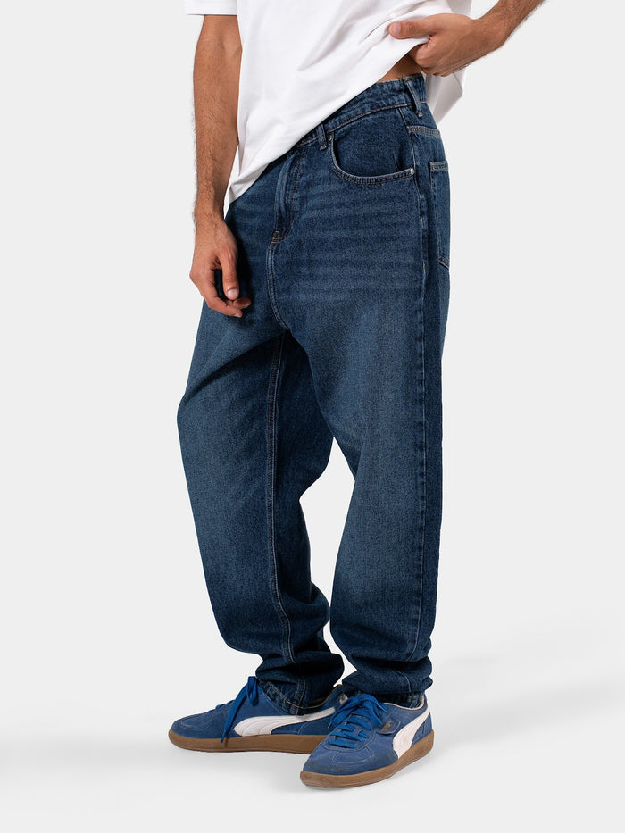MEN'S RELAXED FIT JEANS DARK-BLUE 4