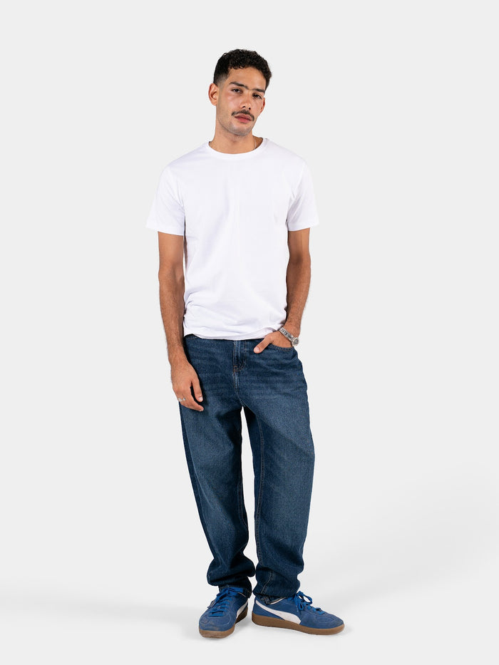 MEN'S RELAXED FIT JEANS DARK-BLUE 1