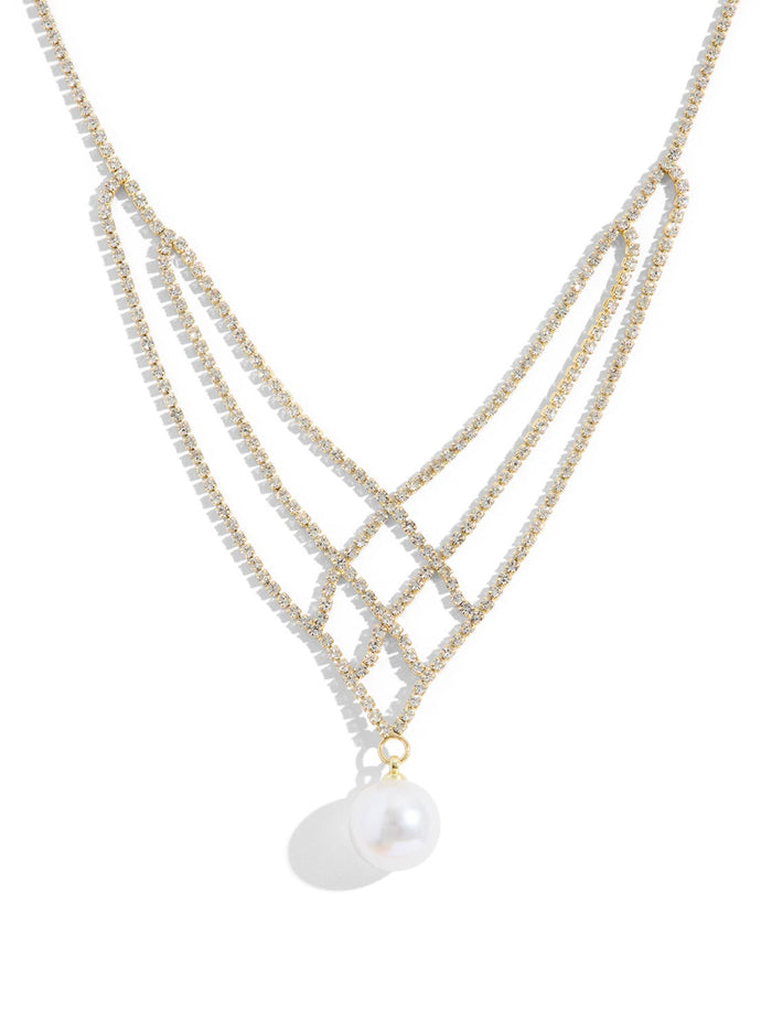 Mesh Collar Necklace by Le Chateau.