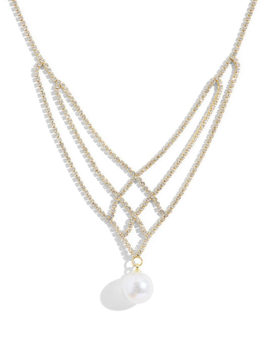 Mesh Collar Necklace by Le Chateau.