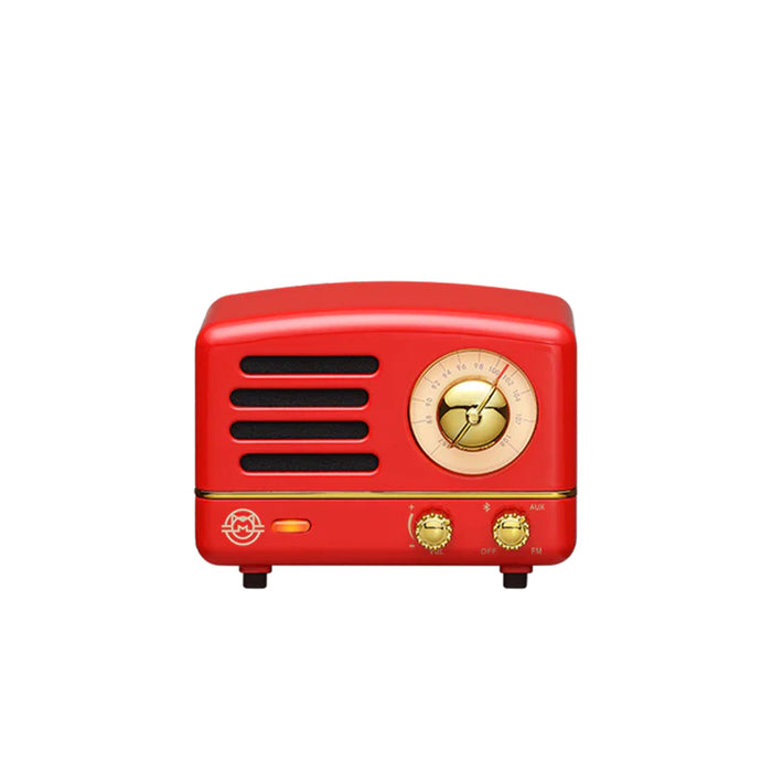 Metal Red Retro Mini Radio / Bluetooth Speaker