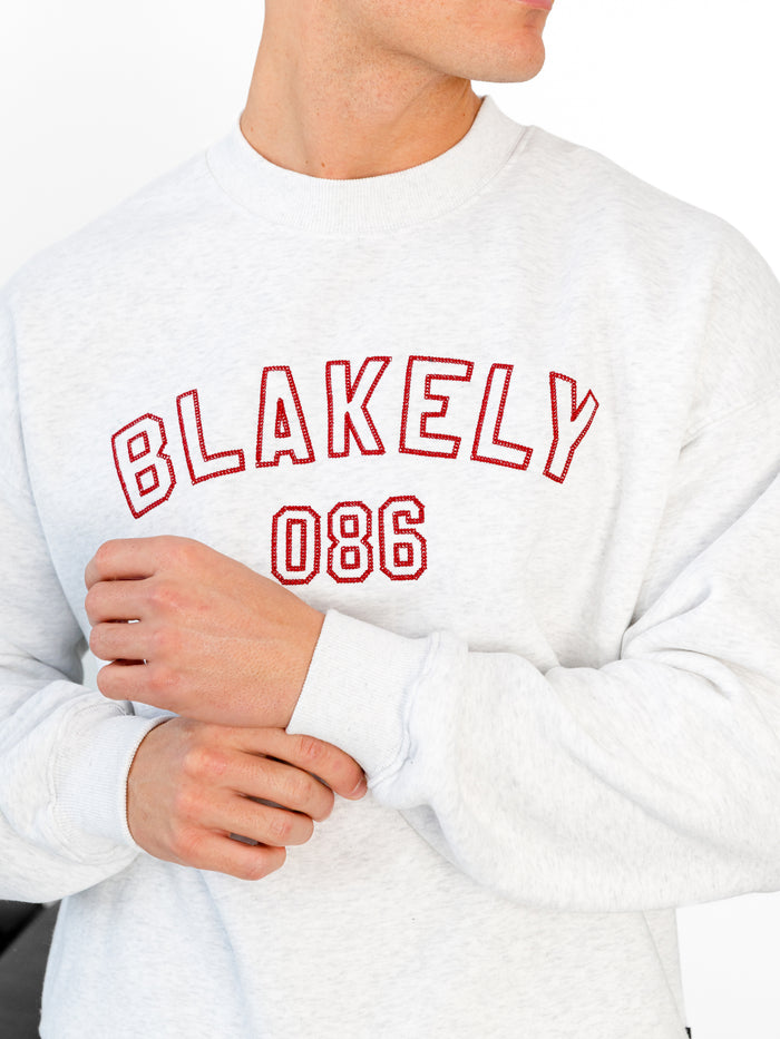 Miles Relaxed Jumper - Marl White