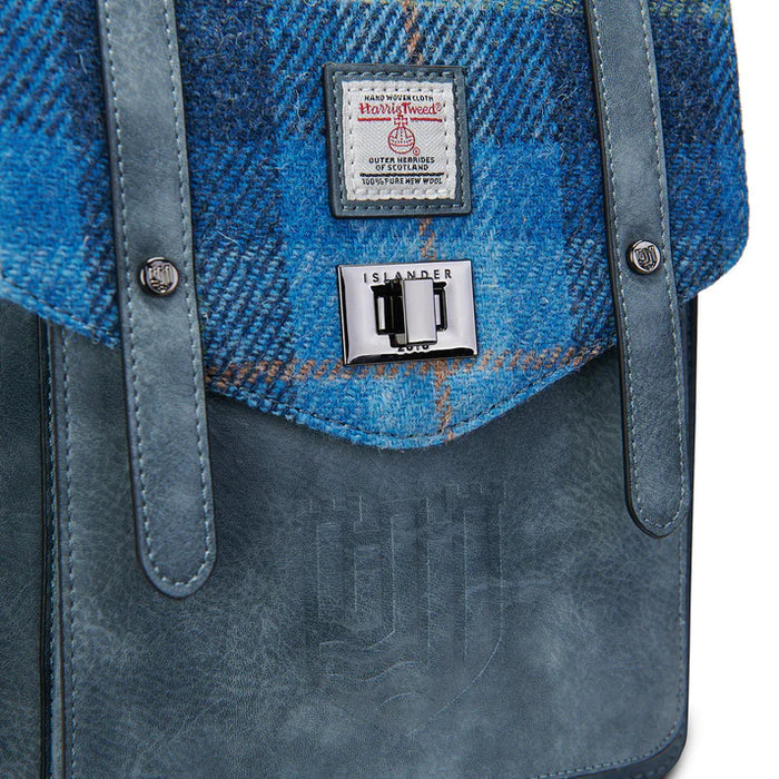 Mini Carloway Backpack - Blue Tartan