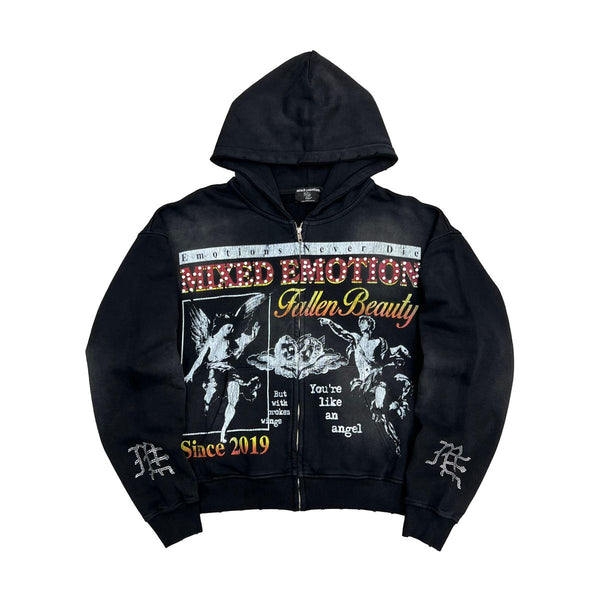 Mixed Emotion - Broken Wings Hoodie - Black - Clique Apparel