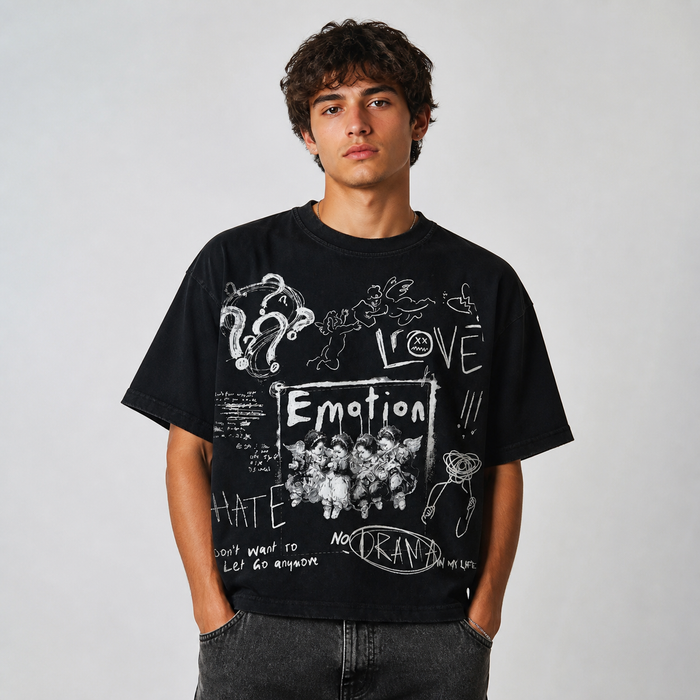 Mixed Emotions - Chaos Tee - Black - Clique Apparel