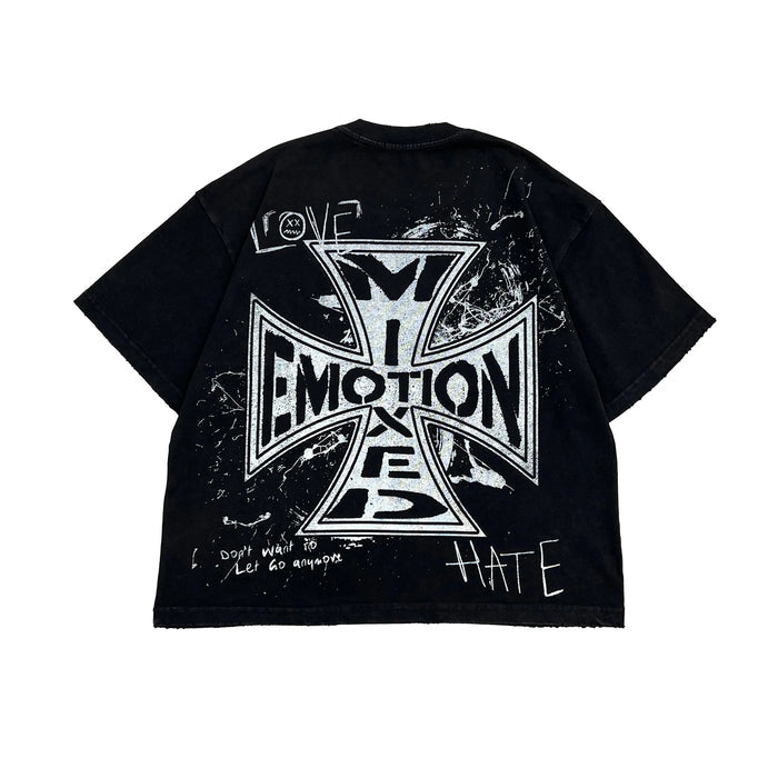Mixed Emotions - Chaos Tee - Black - Clique Apparel