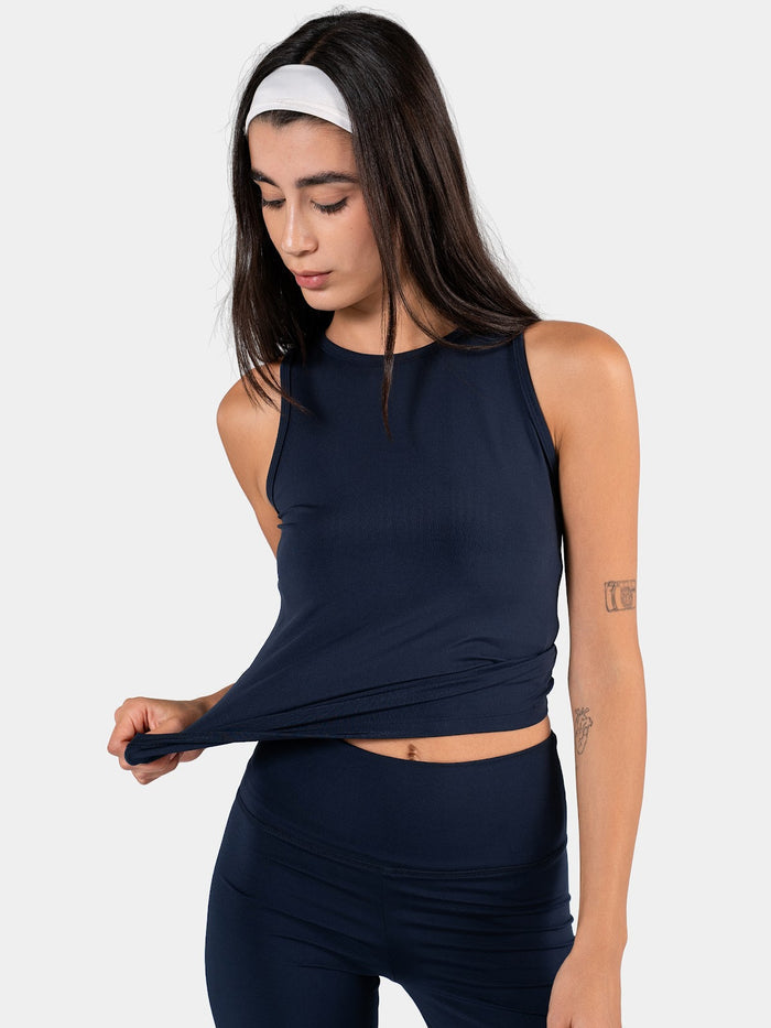 MOVE ESSENTIAL FITTED TANK NAVY 5